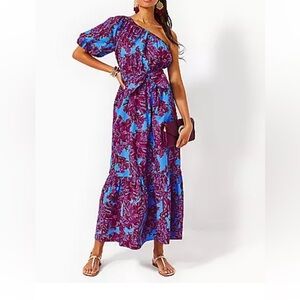Lilly Pulitzer Zelalynn One Shoulder Maxi Dress